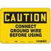 Safety Sign 7 in x 10 in Polyethylene