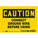 Safety Sign 3 1/2 inx5 in Vinyl