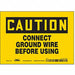 Safety Sign 5 in x 7 in Vinyl