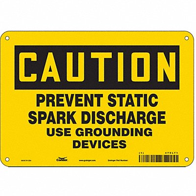 Danger Sign 7 in x 10 in Aluminum