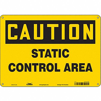 Safety Sign 10 in x 14 in Aluminum