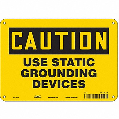 Safety Sign 7 inx10 in Polyethylene
