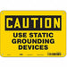 Safety Sign 7 inx10 in Polyethylene