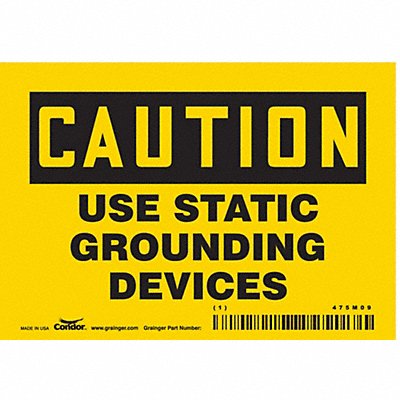 Safety Sign 3 1/2 inx5 in Vinyl