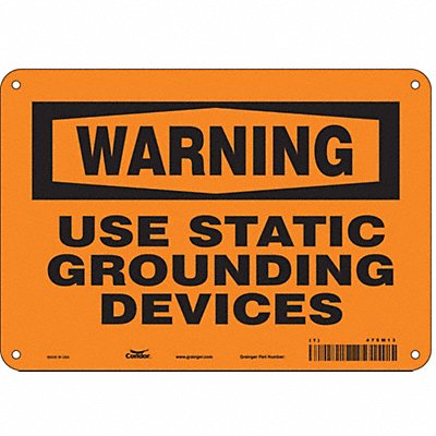 Danger Sign 7 in x 10 in Aluminum