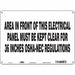 Safety Sign 10 in x 14 in Aluminum