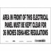Safety Sign 7 inx10 in Vinyl