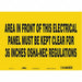 Safety Sign 10 in x 14 in Vinyl