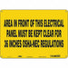 Safety Sign 10 in x 14 in Aluminum