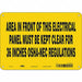 Safety Sign 7 in x 10 in Polyethylene