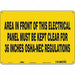 Safety Sign 10 in x 14 in Polyethylene