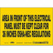 Safety Sign 5 inx7 in Vinyl