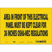 Safety Sign 7 inx10 in Vinyl