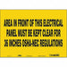 Safety Sign 10 inx14 in Vinyl