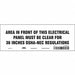 Safety Sign 3.5in x 10in Vinyl