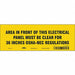 Safety Sign 3.5in x 10in Vinyl