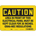 J6945 Safety Sign 7 in x 10 in Aluminum