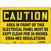 J6945 Safety Sign 10 inx14 in Polyethylene