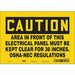 J6945 Safety Sign 7 inx10 in Vinyl
