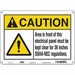 Safety Sign 10 in x 14 in Polyethylene