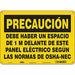 Safety Sign 10 in x 14 in Aluminum