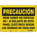 Safety Sign 10 in x 14 in Polyethylene