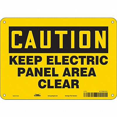 Safety Sign 7 in x 10 in Aluminum
