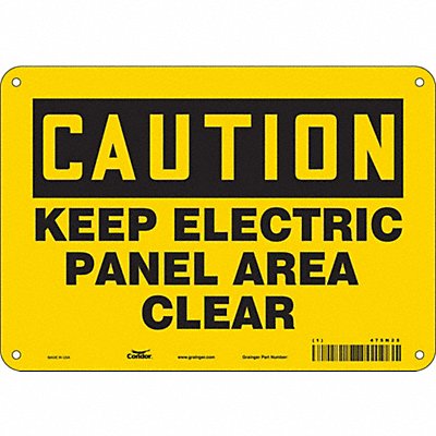 Safety Sign 7 inx10 in Polyethylene