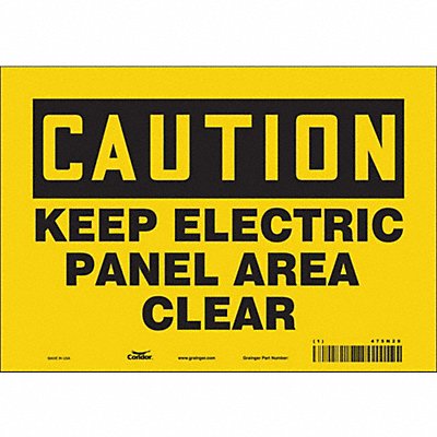 Safety Sign 7 inx10 in Vinyl