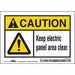 Safety Sign 3.5in x 5in Vinyl