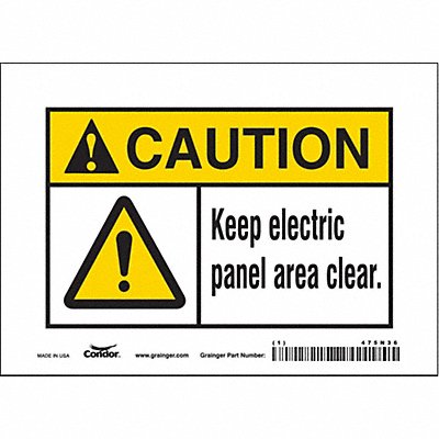 Safety Sign 5 inx7 in Vinyl