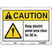 Safety Sign 10 in x 14 in Polyethylene