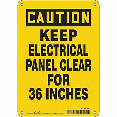 Safety Sign 10 inx7 in Aluminum