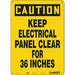 Safety Sign 14 inx10 in Polyethylene