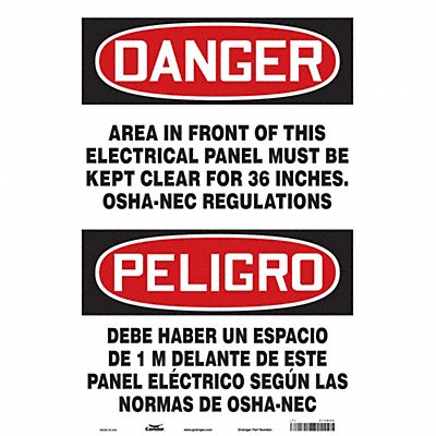 Safety Sign 20 inx14 in Vinyl
