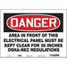 Safety Sign 10 inx14 in Vinyl