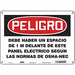Safety Sign 10 in x 14 in Aluminum