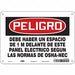Safety Sign 7 in x 10 in Polyethylene