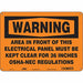 Safety Sign 10 in x 14 in Polyethylene