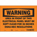 Safety Sign 7 inx10 in Vinyl