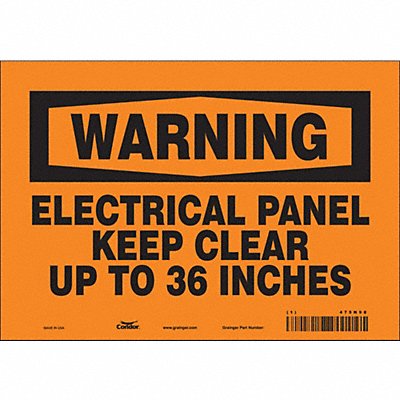 Safety Sign 7 inx10 in Vinyl
