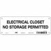 Safety Sign 3.5in x 10in Aluminum