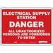 Safety Sign 10 inx14 in Polyethylene