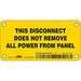 Safety Sign 2.25in x 4.5in Vinyl