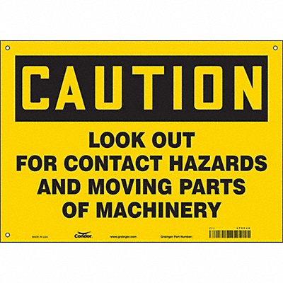 Safety Sign 10 inx14 in Vinyl