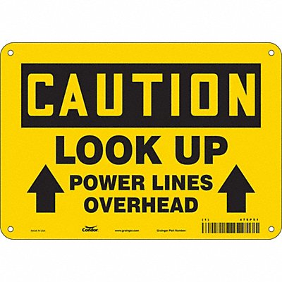 Safety Sign 7 inx10 in Polyethylene