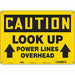Safety Sign 10 inx14 in Polyethylene