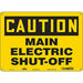 Safety Sign 10 in x 14 in Aluminum