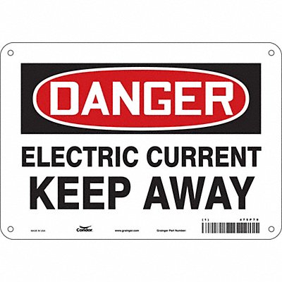 Safety Sign 7 in x 10 in Aluminum