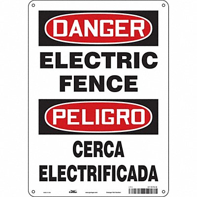Safety Sign 14 in x 10 in Aluminum
